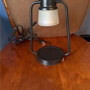 Black Metal Table Candle Lamp. Perfect if you don’t want to light your candles.